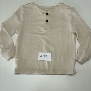 Little Sleepies cream Henley